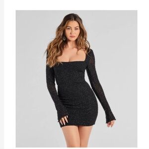 Black beaded Windsor dress size medium. NWT